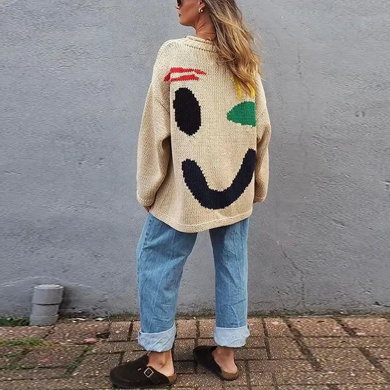 Sandy | Übergroßer Boho-Pullover