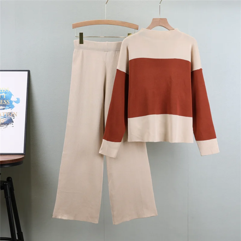 Charlotte – Zweiteiligs Strick‑Set im Western‑Stil mit Sweater & Hose