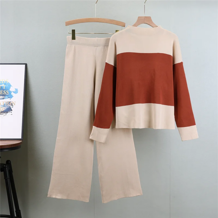 Charlotte – Zweiteiligs Strick‑Set im Western‑Stil mit Sweater & Hose