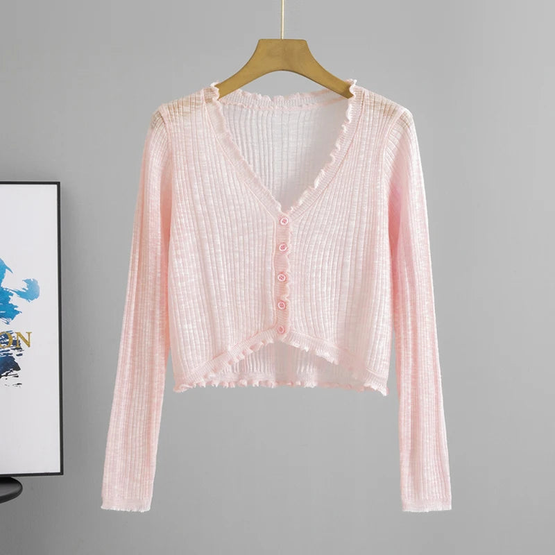 Margrit | Leichts Sommer-Cardigan mit V-Ausschnitt für Froue