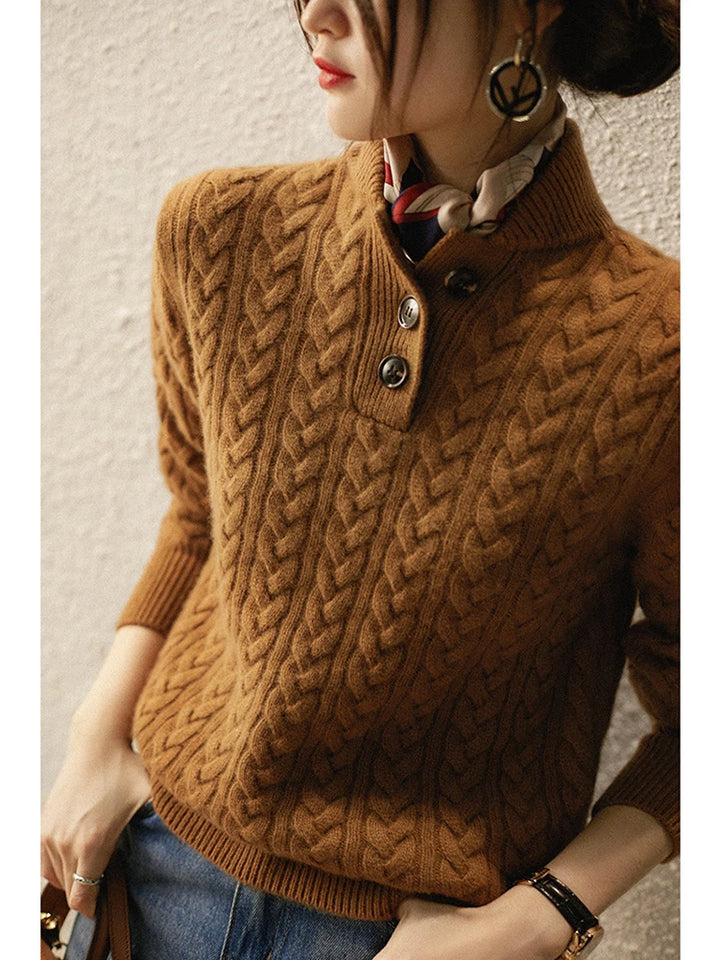 Perach – Eleganter Strickpullover mit Stehkragen
