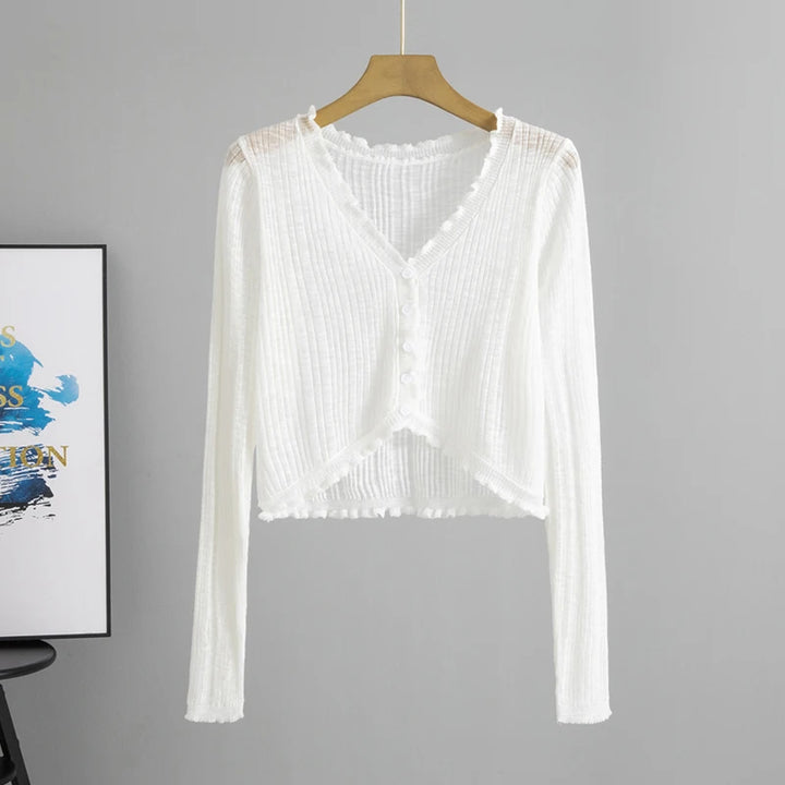 Margrit | Leichts Sommer-Cardigan mit V-Ausschnitt für Froue