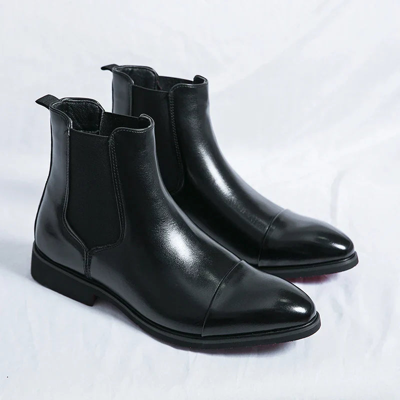 Chelsea | Luxus Vegane Leder-Stiefeletten für Herren