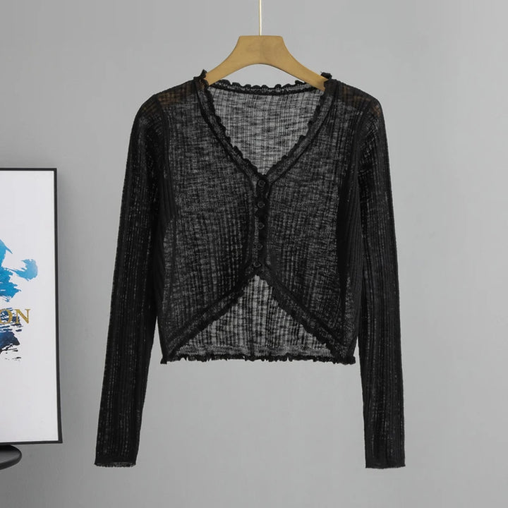 Margrit | Leichts Sommer-Cardigan mit V-Ausschnitt für Froue