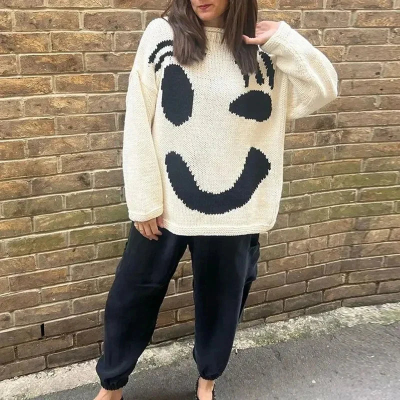 Sandy | Übergroßer Boho-Pullover