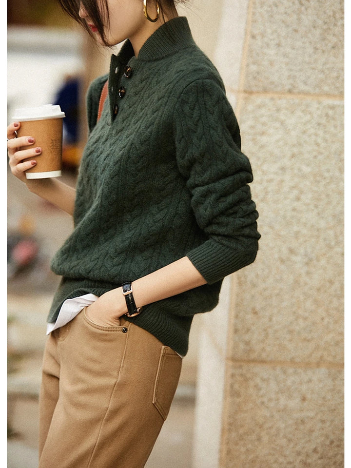 Perach – Eleganter Strickpullover mit Stehkragen