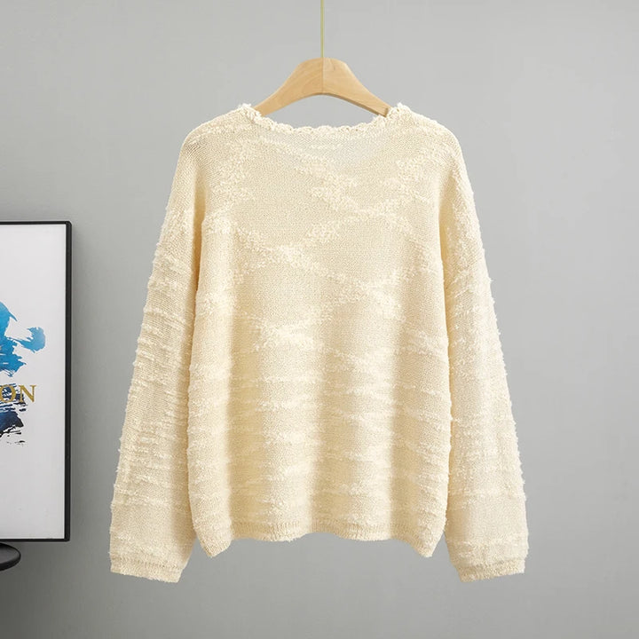 Liesl | Lockerer Strickpulli mit Runde Hals für Froue