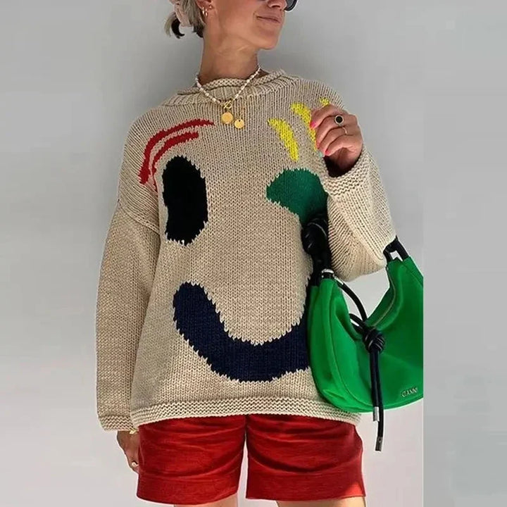 Sandy | Übergroßer Boho-Pullover