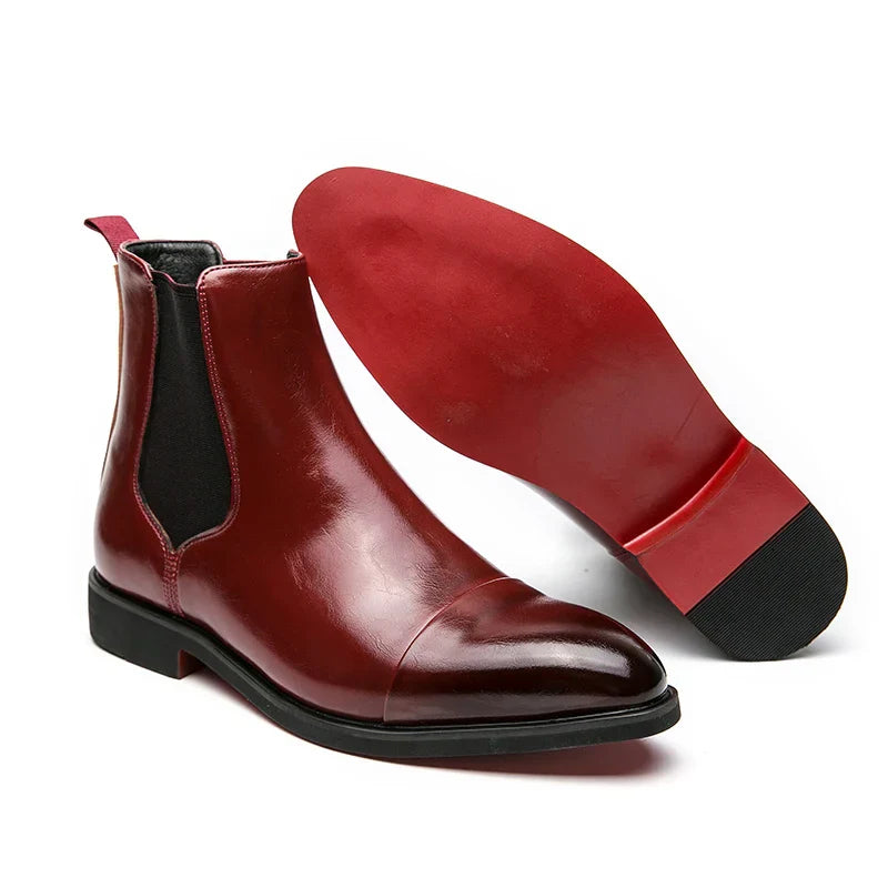 Chelsea | Luxus Vegane Leder-Stiefeletten für Herren