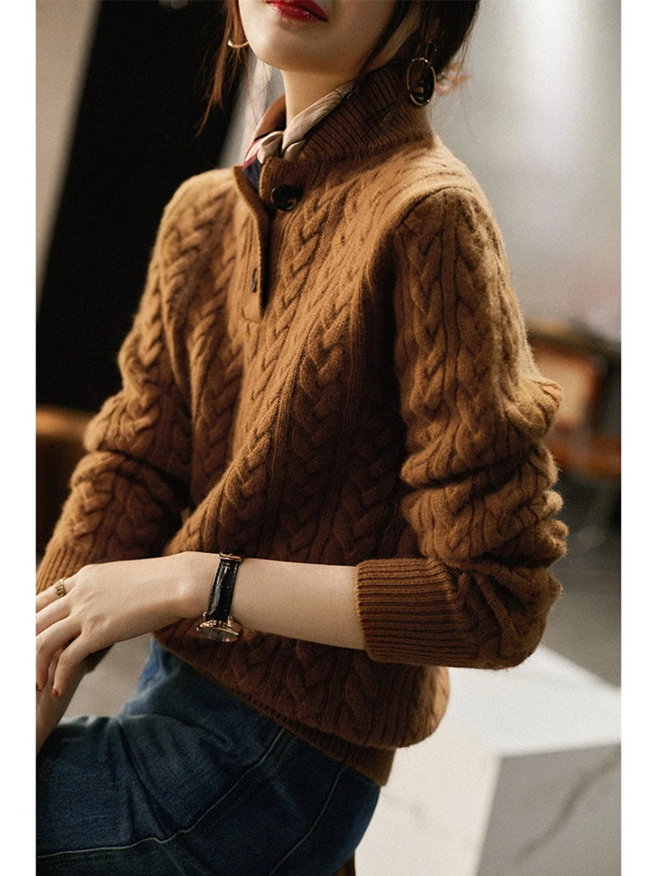 Perach – Eleganter Strickpullover mit Stehkragen