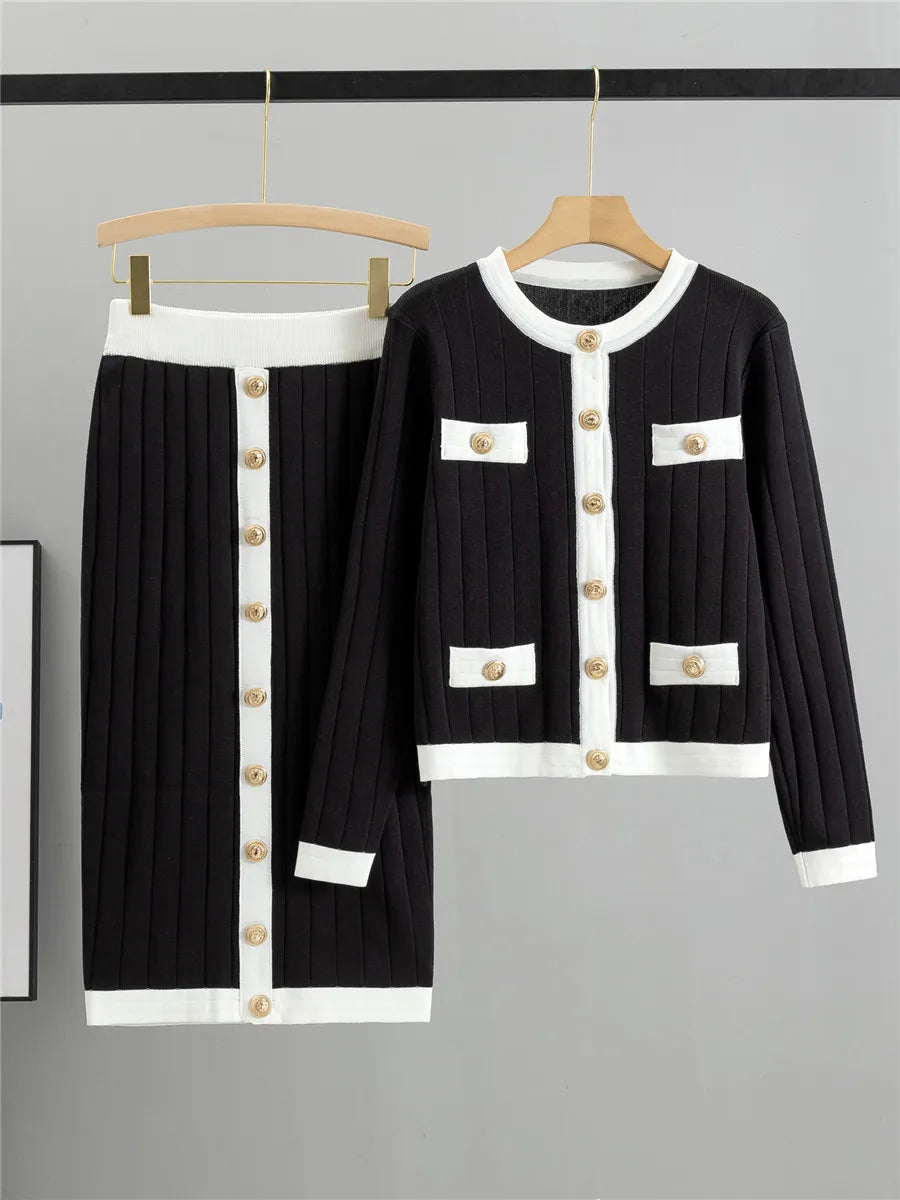 Mira – Schickes 2-teiligs Set mit Cardigan & Jupe