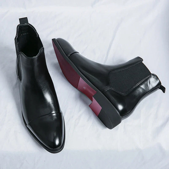 Chelsea | Luxus Vegane Leder-Stiefeletten für Herren