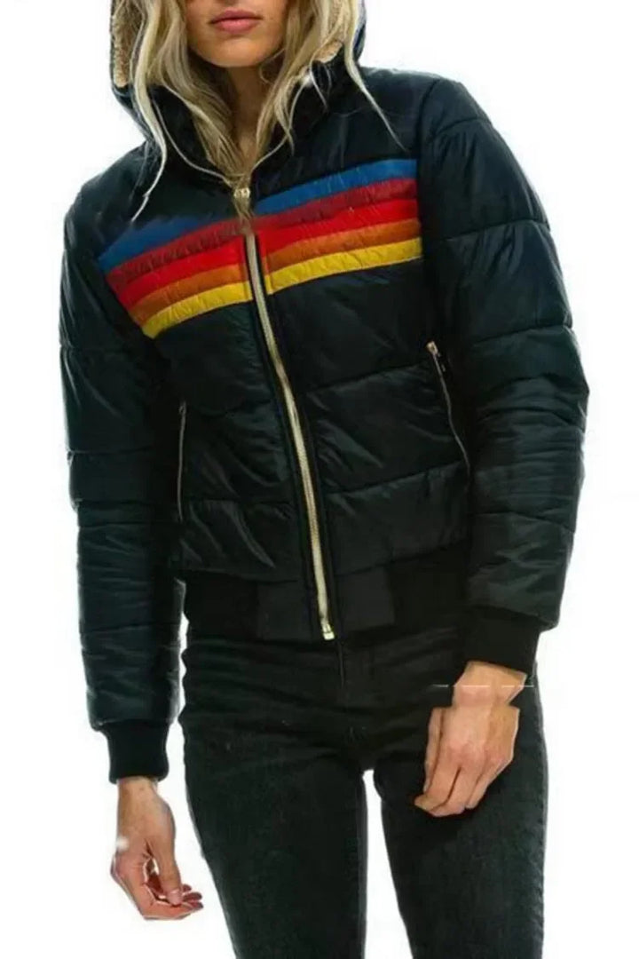 Blue Puffer | Regenbogen  Thermojacke