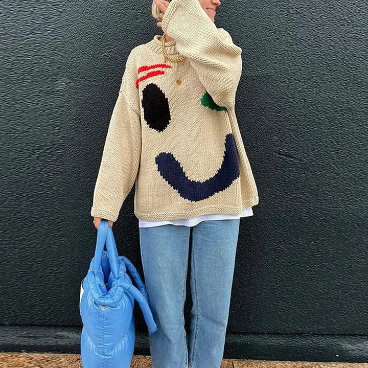 Sandy | Übergroßer Boho-Pullover