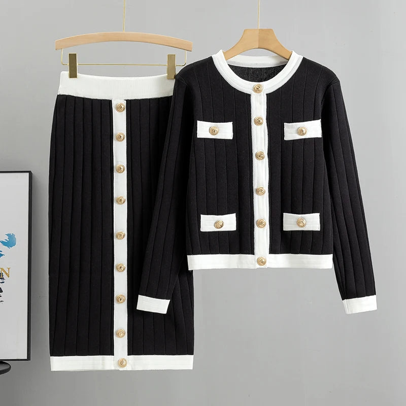 Mira – Schickes 2-teiligs Set mit Cardigan & Jupe