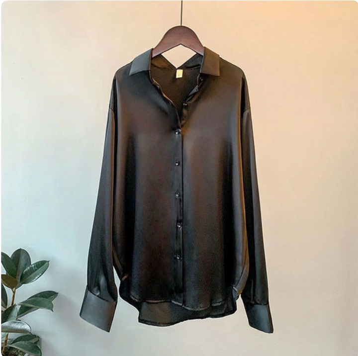 Sandra | Weiches Hemd mit Satin-Feeling