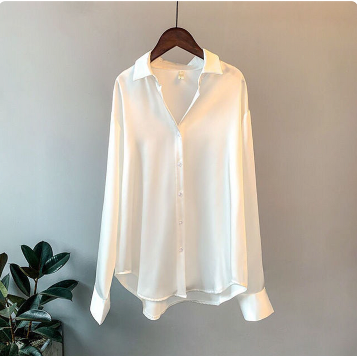 Sandra | Weiches Hemd mit Satin-Feeling