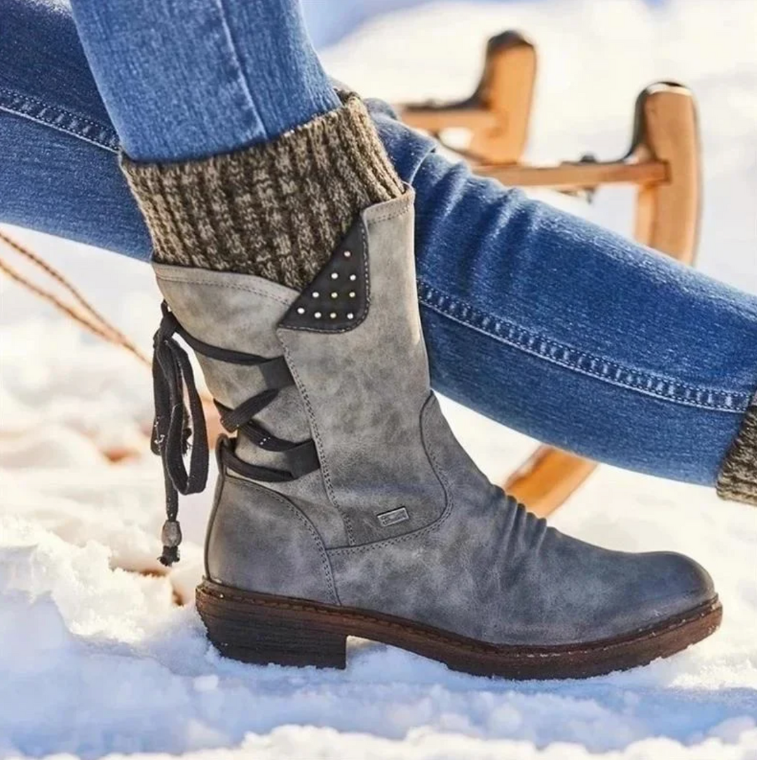 Julia – Woll-Winterstiefel mit orthopädischer Unterstützung für den unteren Rücken (Ausverkauf 2024)