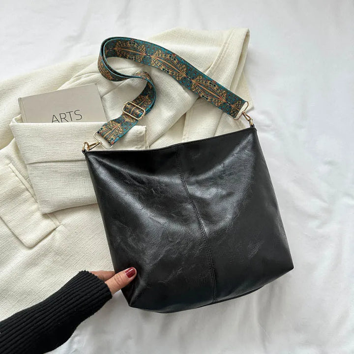 Chelsey - Vintage Veganer Leder Umhängetasche