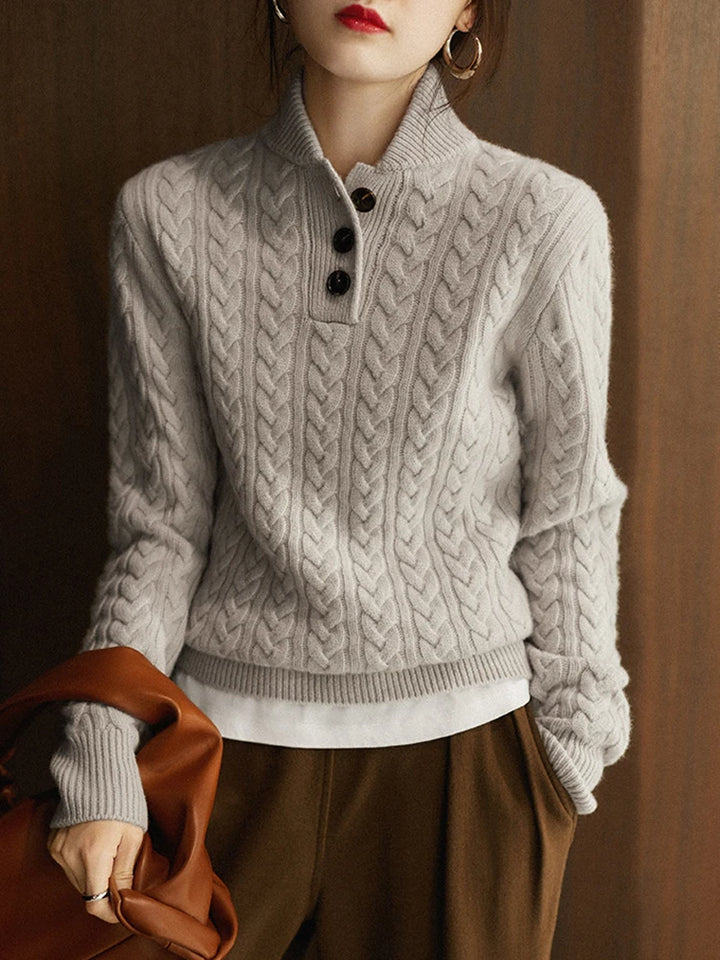 Perach – Eleganter Strickpullover mit Stehkragen