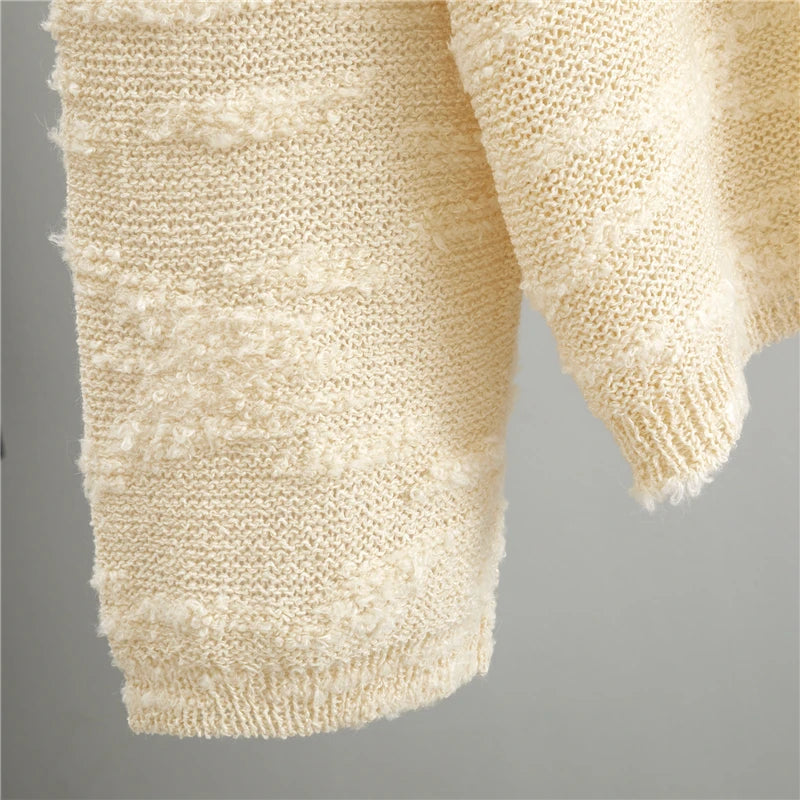 Liesl | Lockerer Strickpulli mit Runde Hals für Froue