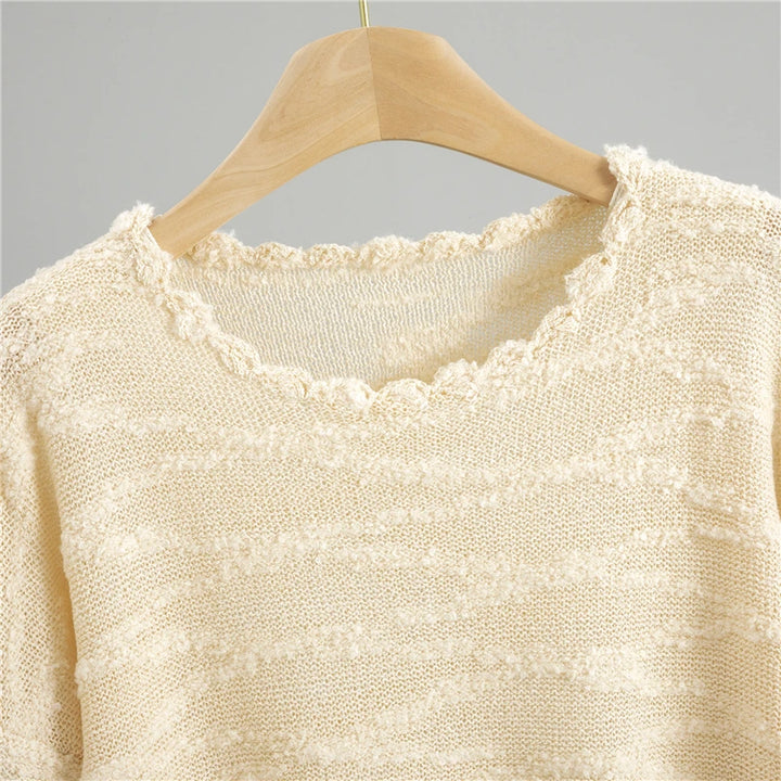 Liesl | Lockerer Strickpulli mit Runde Hals für Froue
