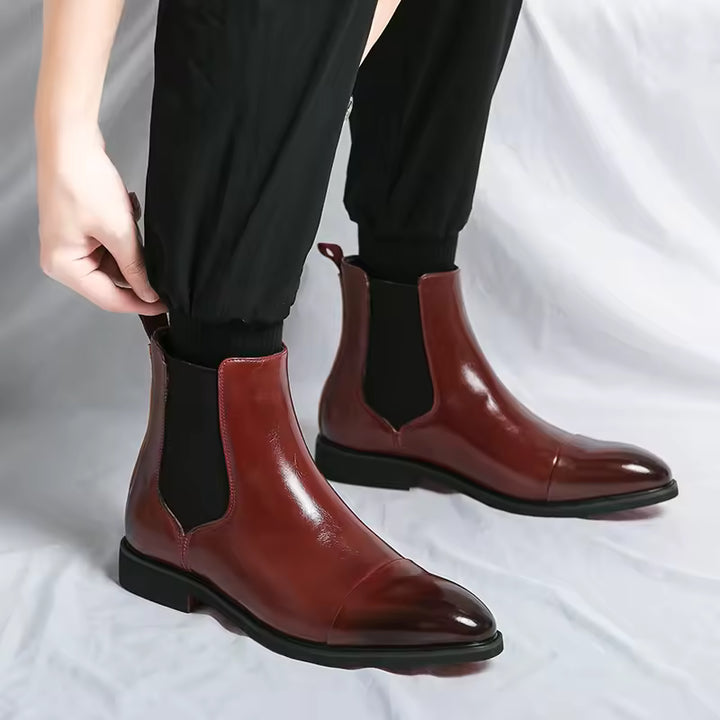 Chelsea | Luxus Vegane Leder-Stiefeletten für Herren