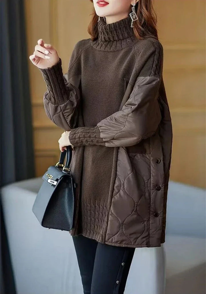 Emmy | Patchwork-Rollkragenpullover