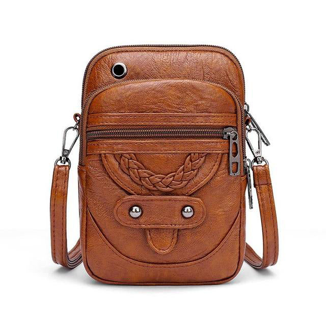 Vellana | Umhängetasche aus Vintage-Veganer Leder