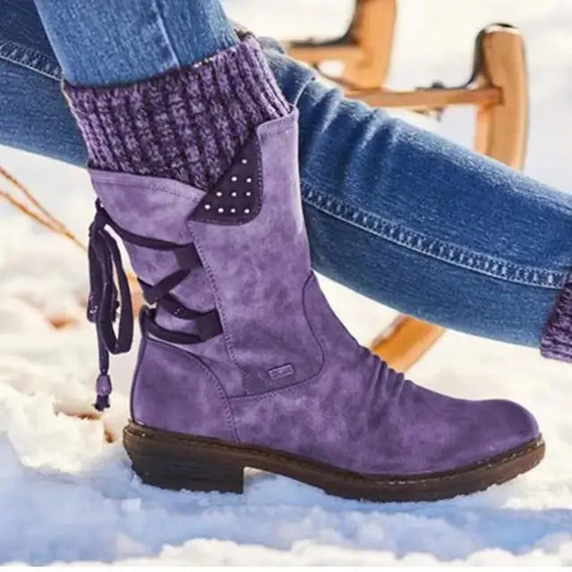Julia – Woll-Winterstiefel mit orthopädischer Unterstützung für den unteren Rücken (Ausverkauf 2024)