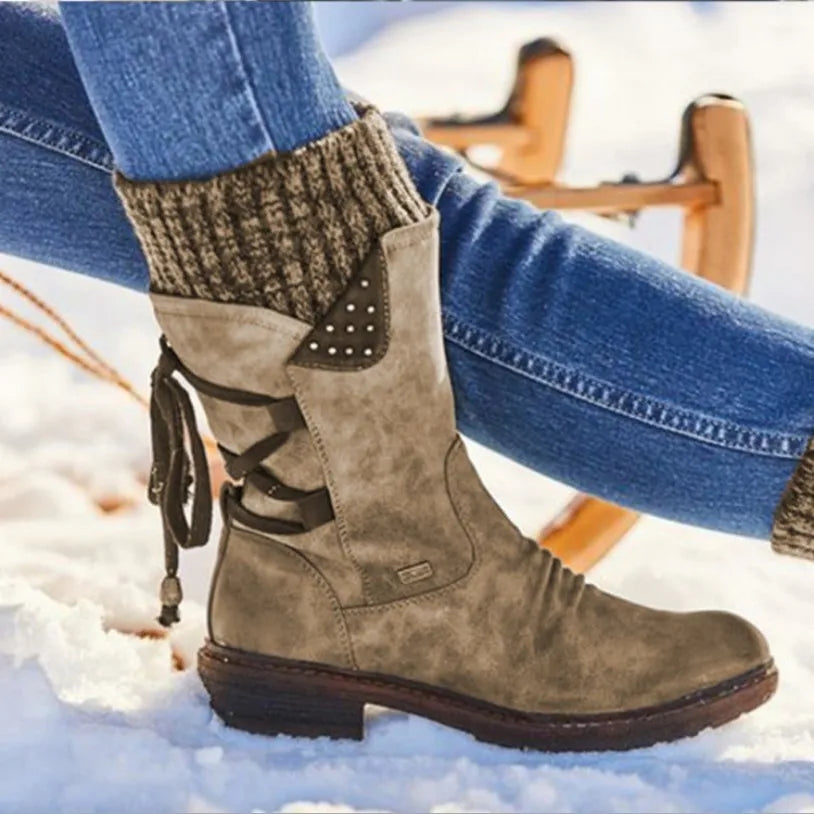 Julia – Woll-Winterstiefel mit orthopädischer Unterstützung für den unteren Rücken (Ausverkauf 2024)