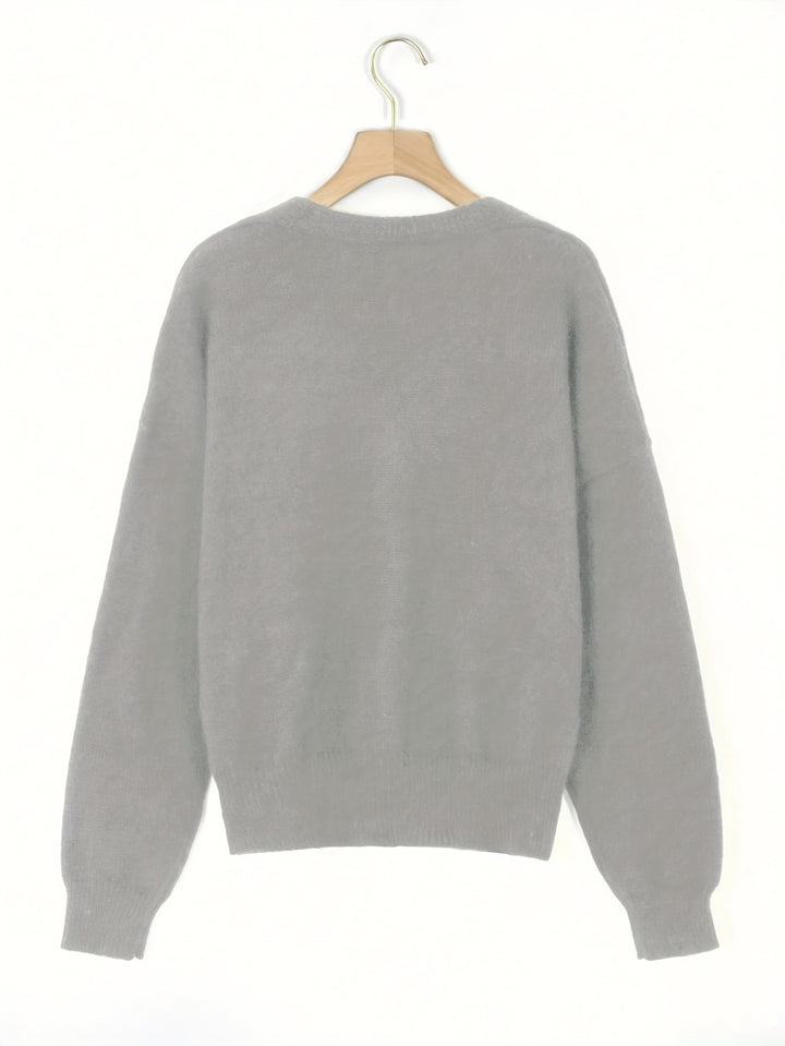 Sorel – Elegante Damen-V-Ausschnitt-Cardigan mit Knopfleiste