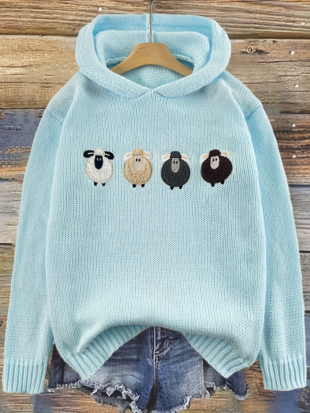 Elowen – Gemütlicher Hoodie mit Farbstreifen & Stickerei