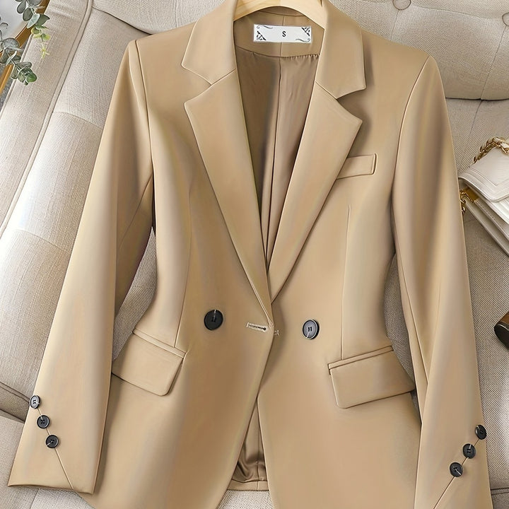 Linnea – Eleganter Blazer mit Reverskragen und Knopfleiste