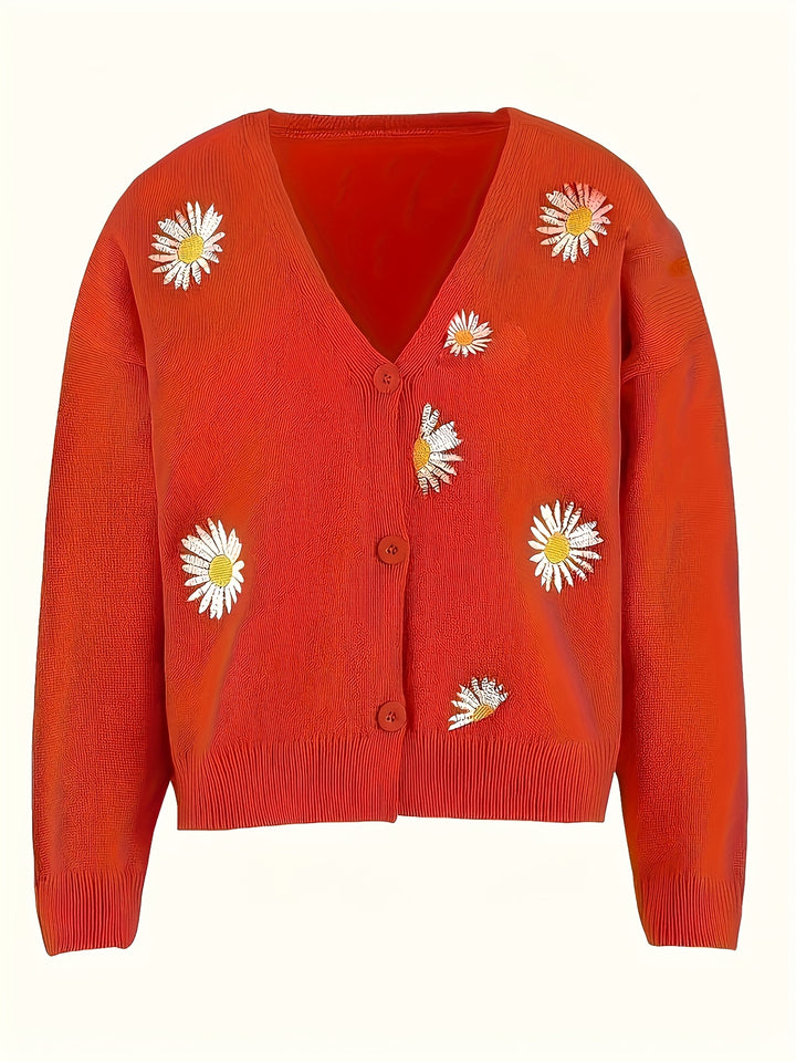 Odesa – Eleganter Damen-V-Ausschnitt-Cardigan für Herbst und Winter