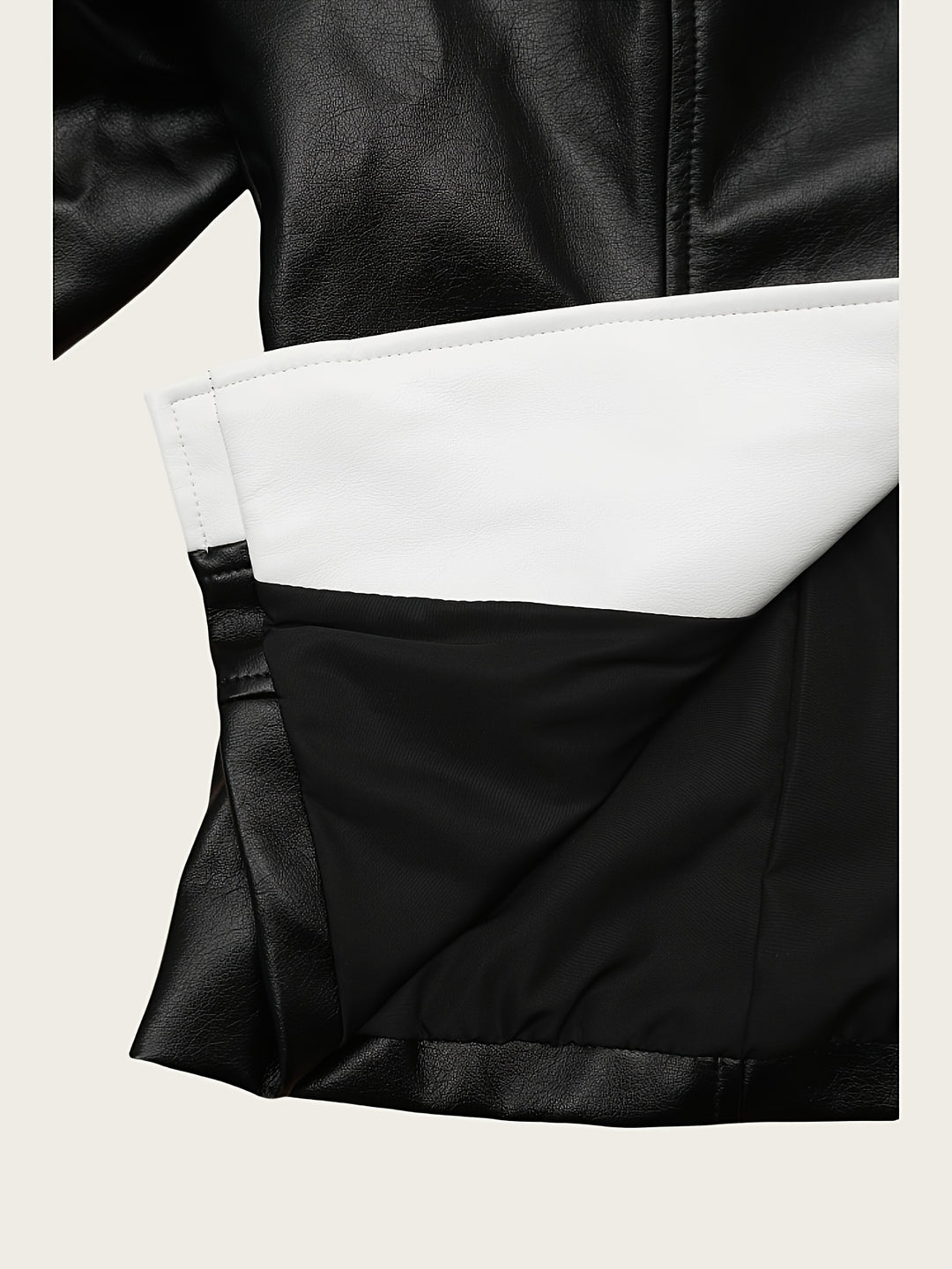 Darana – Damen PU-Veganer Lederjacke mit Reverskragen