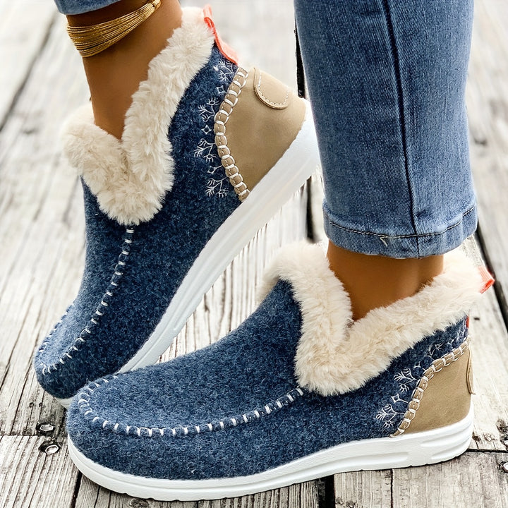 Aloisia – Plüschgefütterte Winter-Flats für Damen