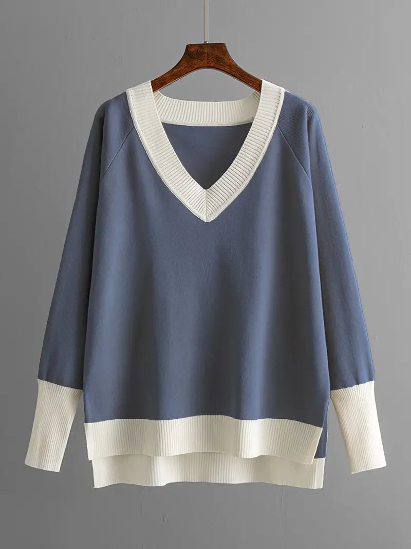 Tess | Stylisches Set aus langärmliger Strickbluse und Hose
