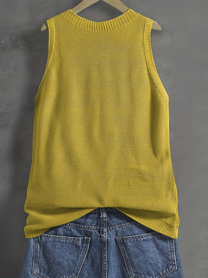 Mayla – Ärmellose Strickweste für Damen