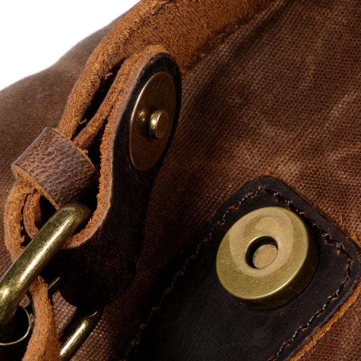 Jonas | Canvas-Veganer Lederrucksack