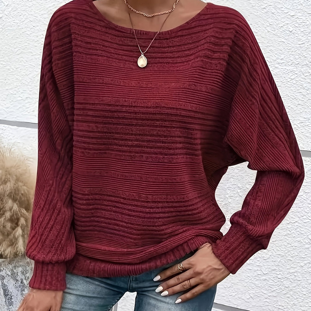 Rumi – Lockerer Strickpullover mit Fmausärmeln für Damen