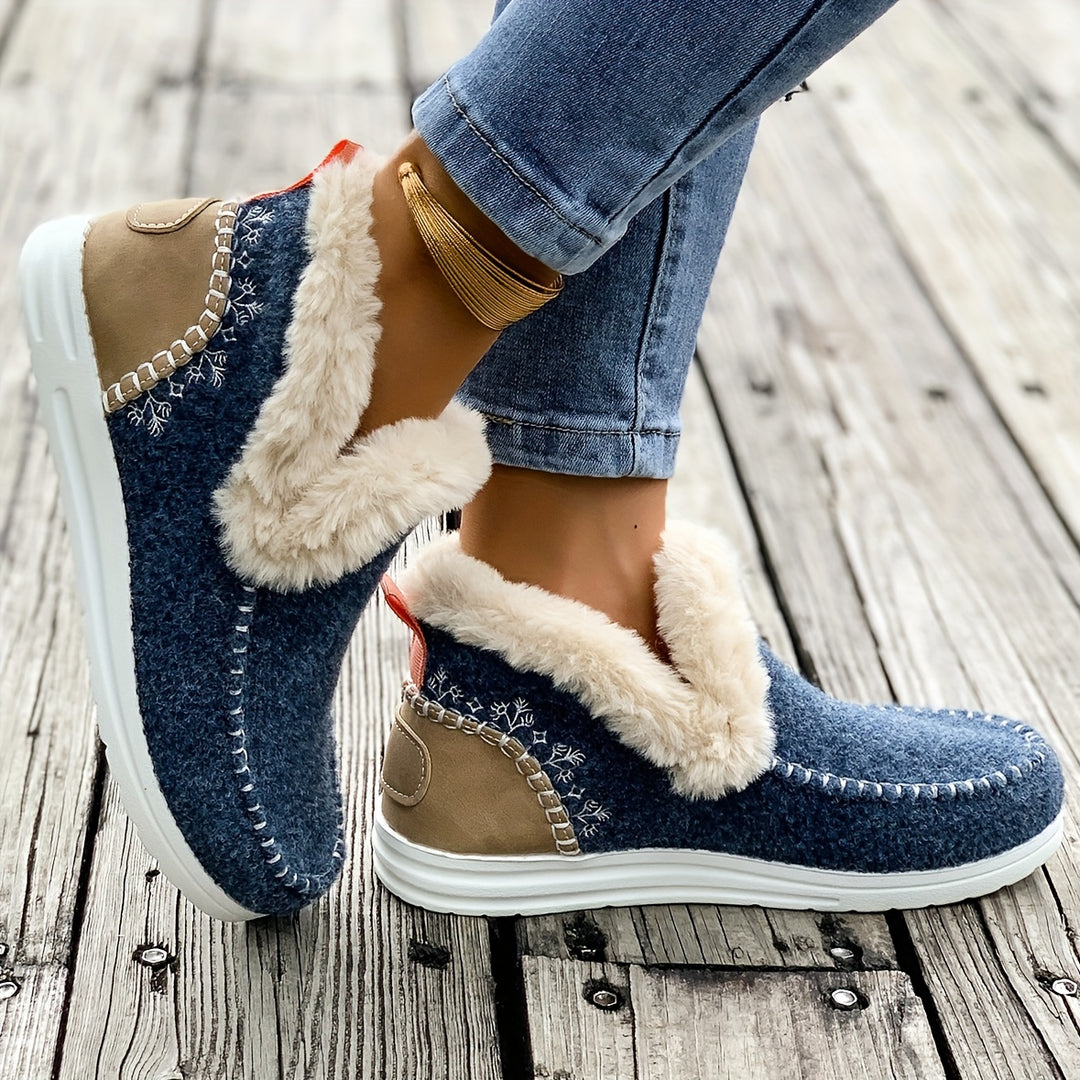 Aloisia – Plüschgefütterte Winter-Flats für Damen