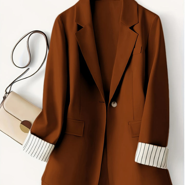 Phoebe – Elegante Damenjacke mit gestreiften Einsätzen