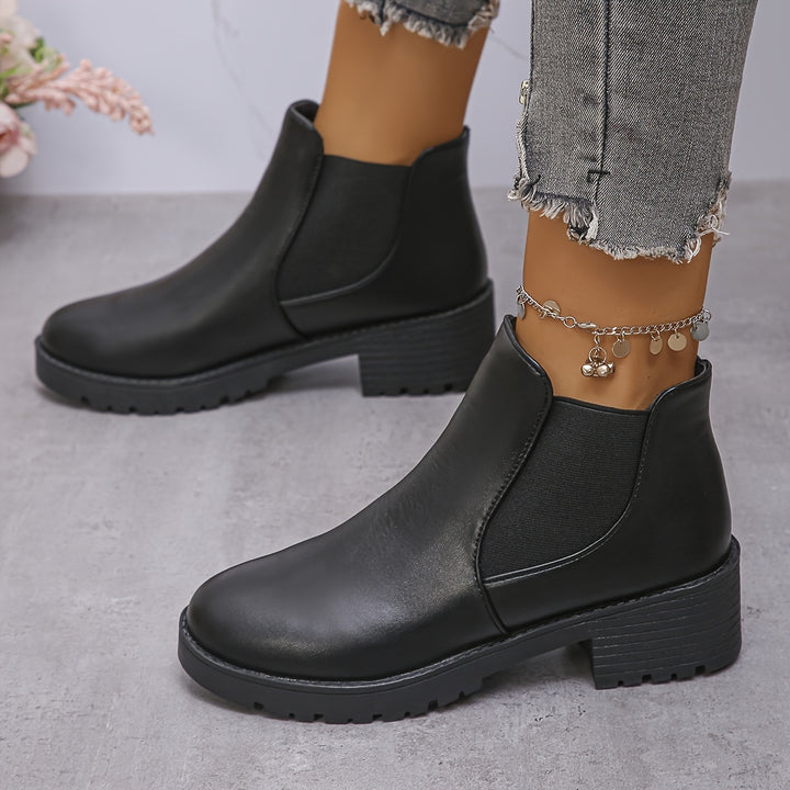 Analeah – Pull-on Combat Boots mit Chunky-Plateau und weicher Sohle