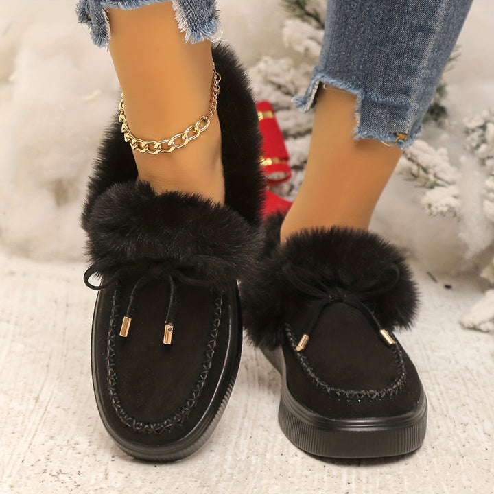 Veronique – Plüschgefütterte Winter-Boots im Slip-On-Stil