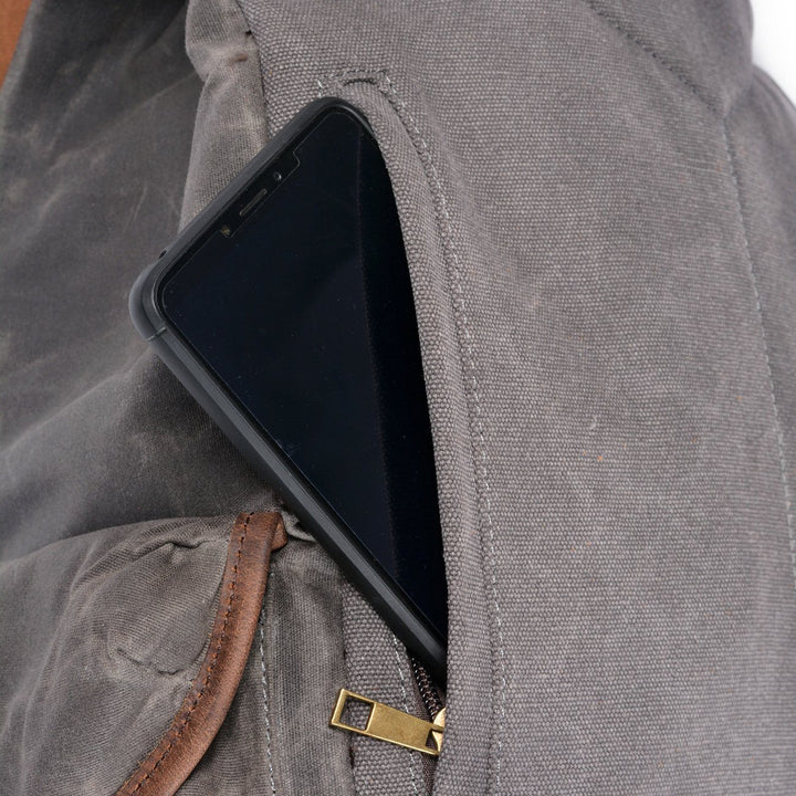 Jonas | Canvas-Veganer Lederrucksack