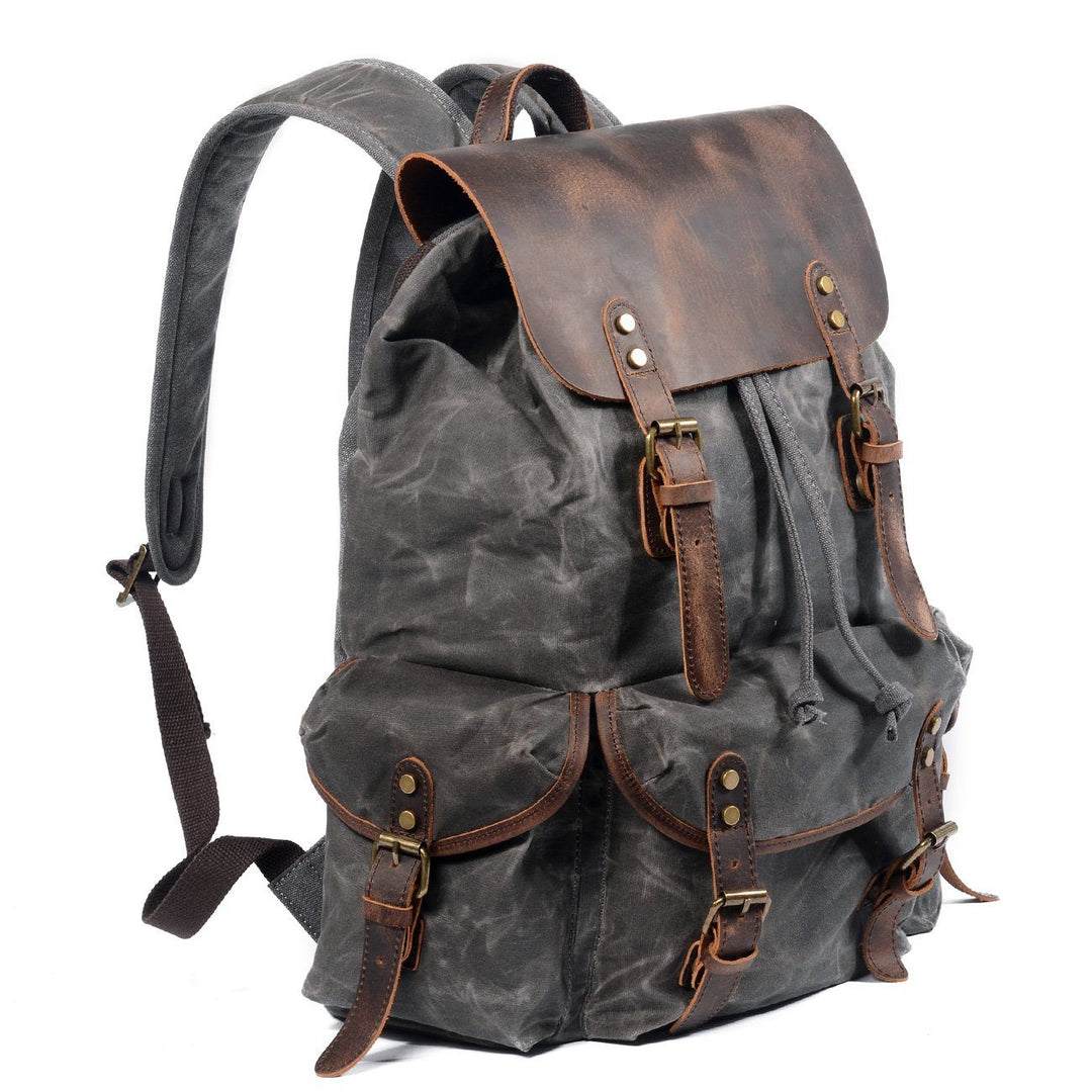 Jonas | Canvas-Veganer Lederrucksack