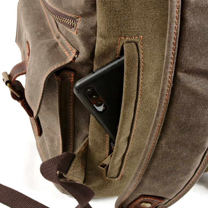 Leon | Canvas-Rucksack mit Kordelzug