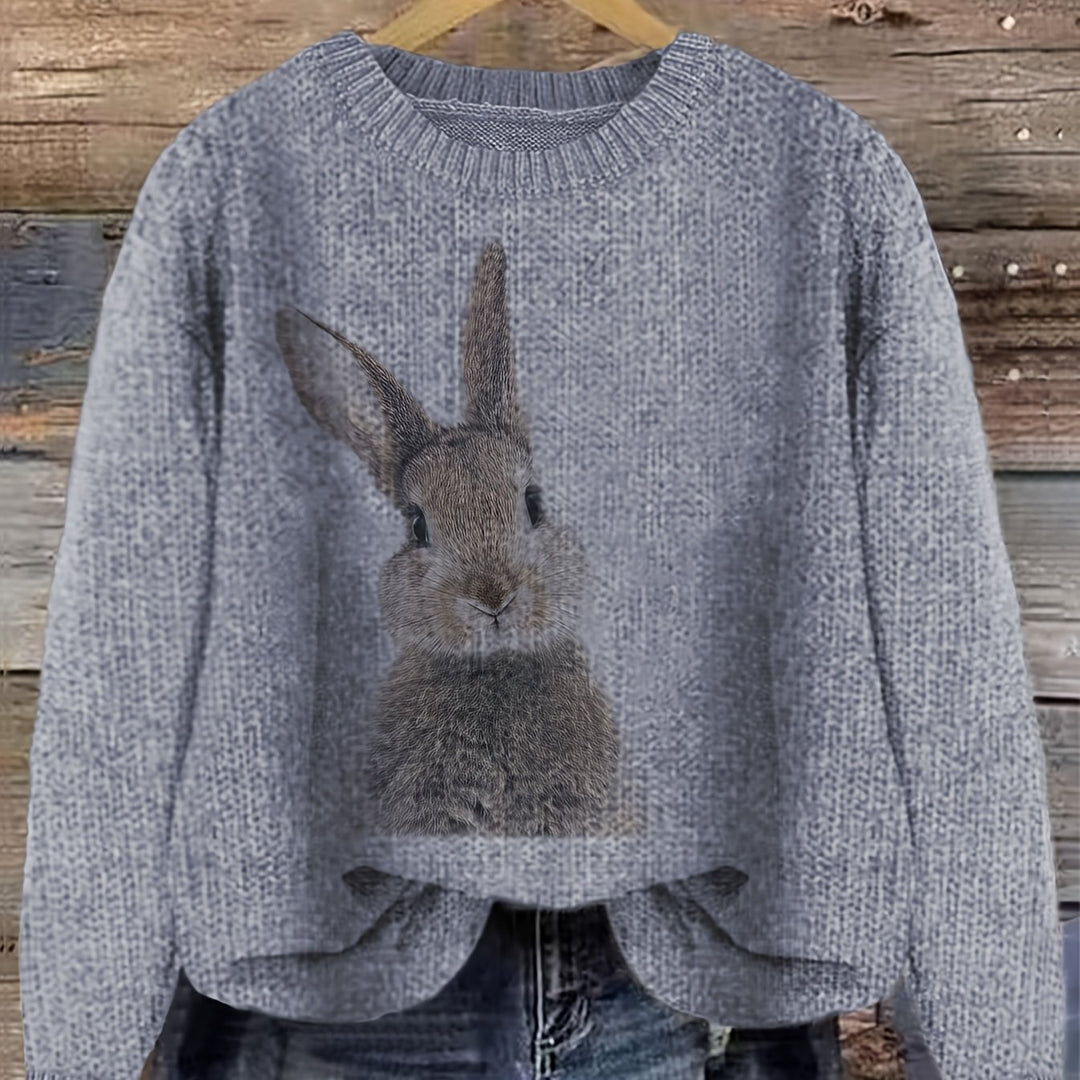Deserae – Kuschelpullover mit süßem Hasenmotiv