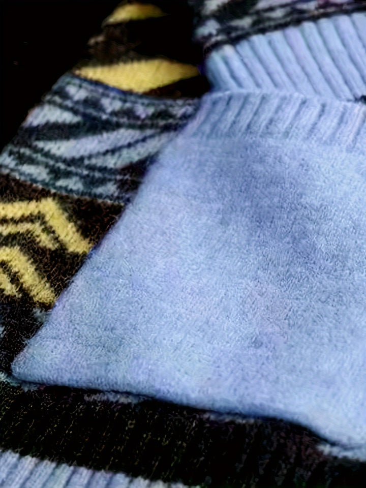 Viola – Stylischer V-Ausschnitt-Cardigan mit Muster